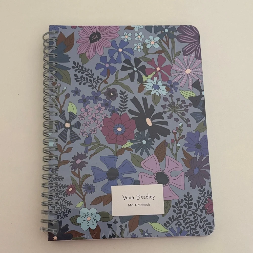 Vera‎ Bradley Purple Floral and Gray Paisley Notebooks